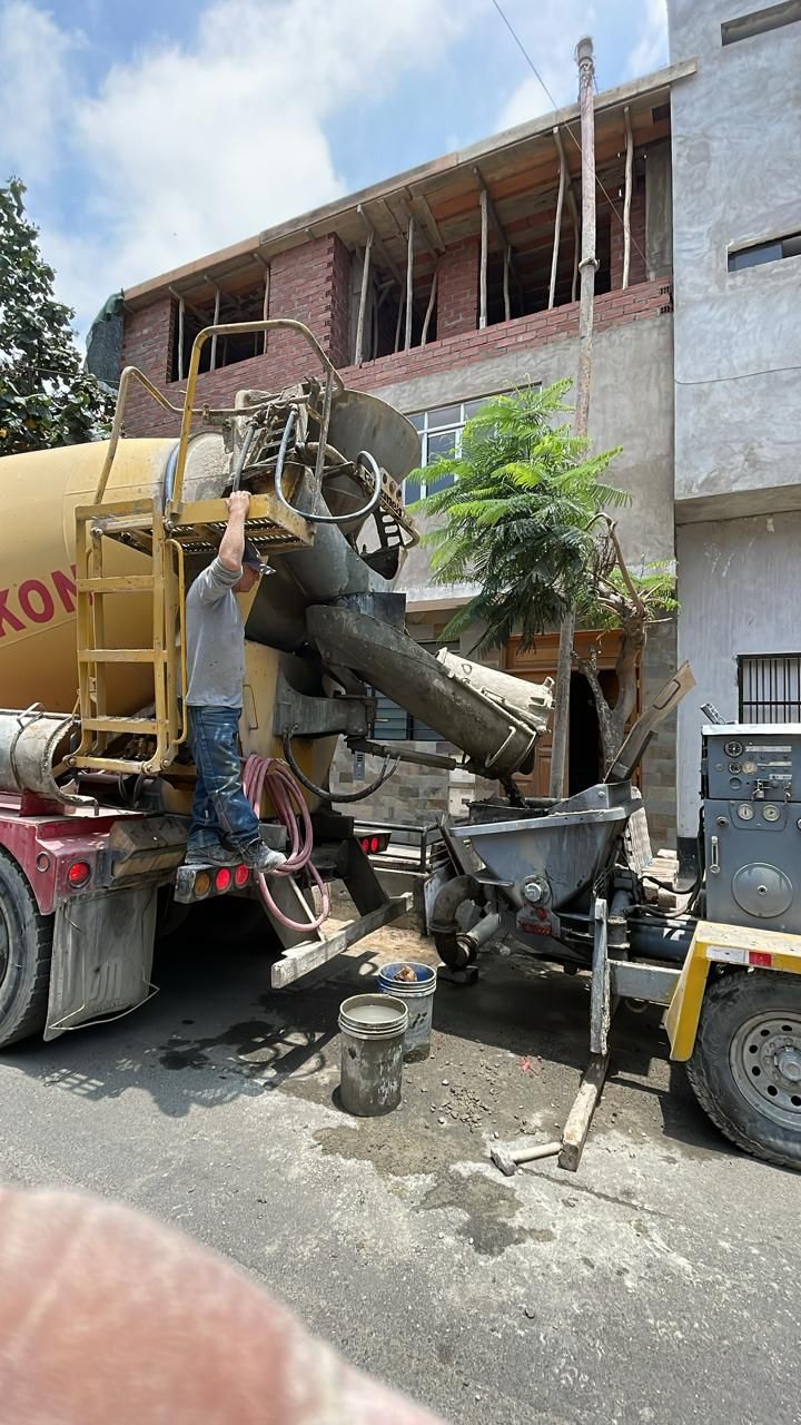 Trabajo de concreto en edificación